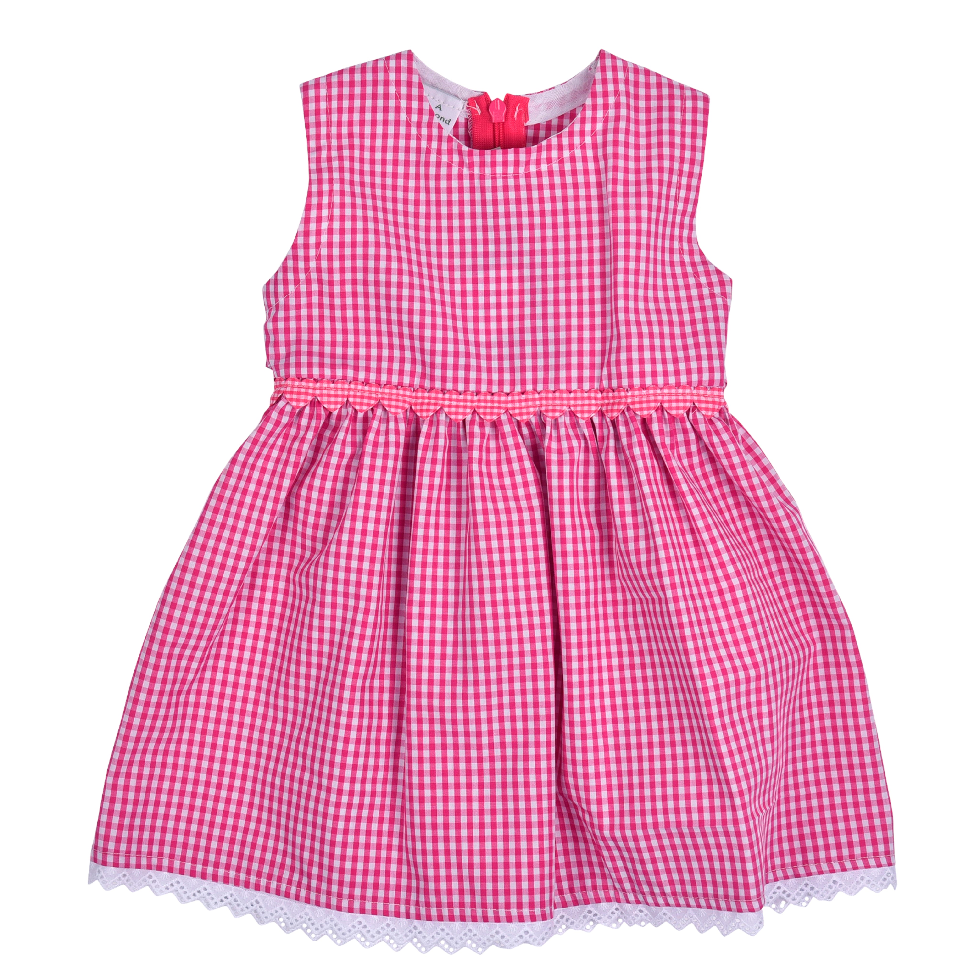 Trachtenkleid Karo Pink Weiß