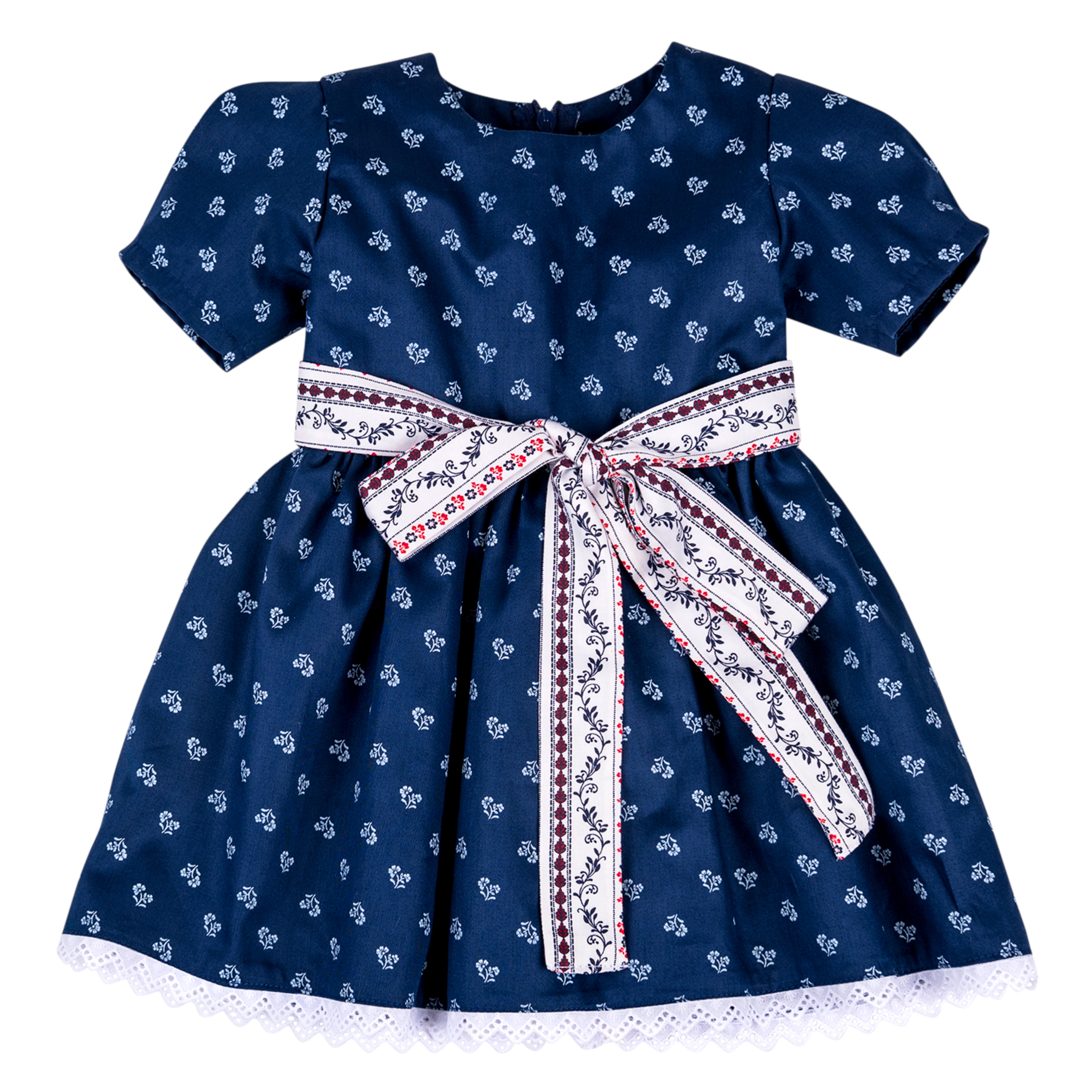 Trachtenkleid geblünt Blau Weiß