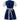 Dirndl mit Bluse, Baumwolle Blau Weiß