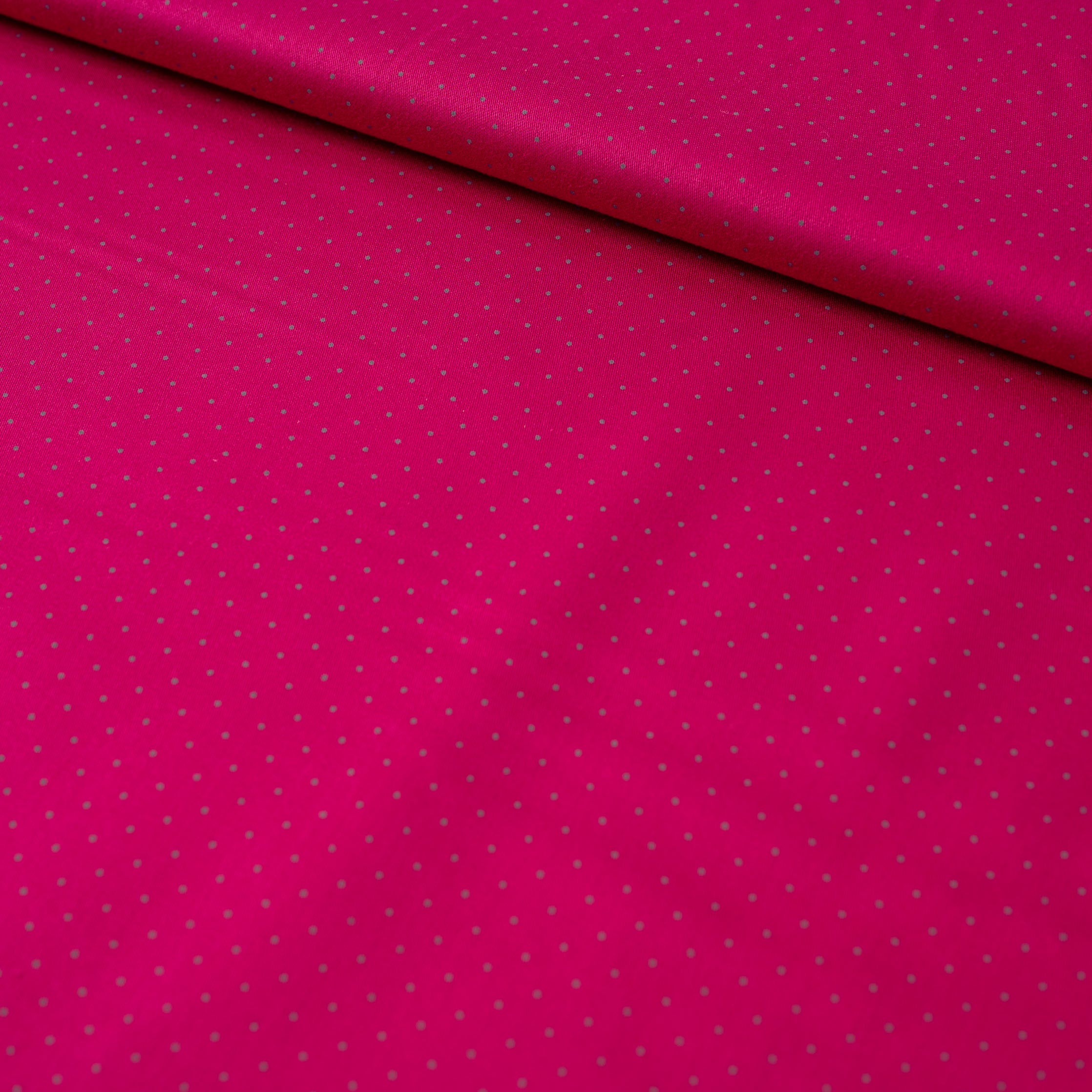 Trachtenstoff Baumwolle Satin getupft Fuchsia 0,5m