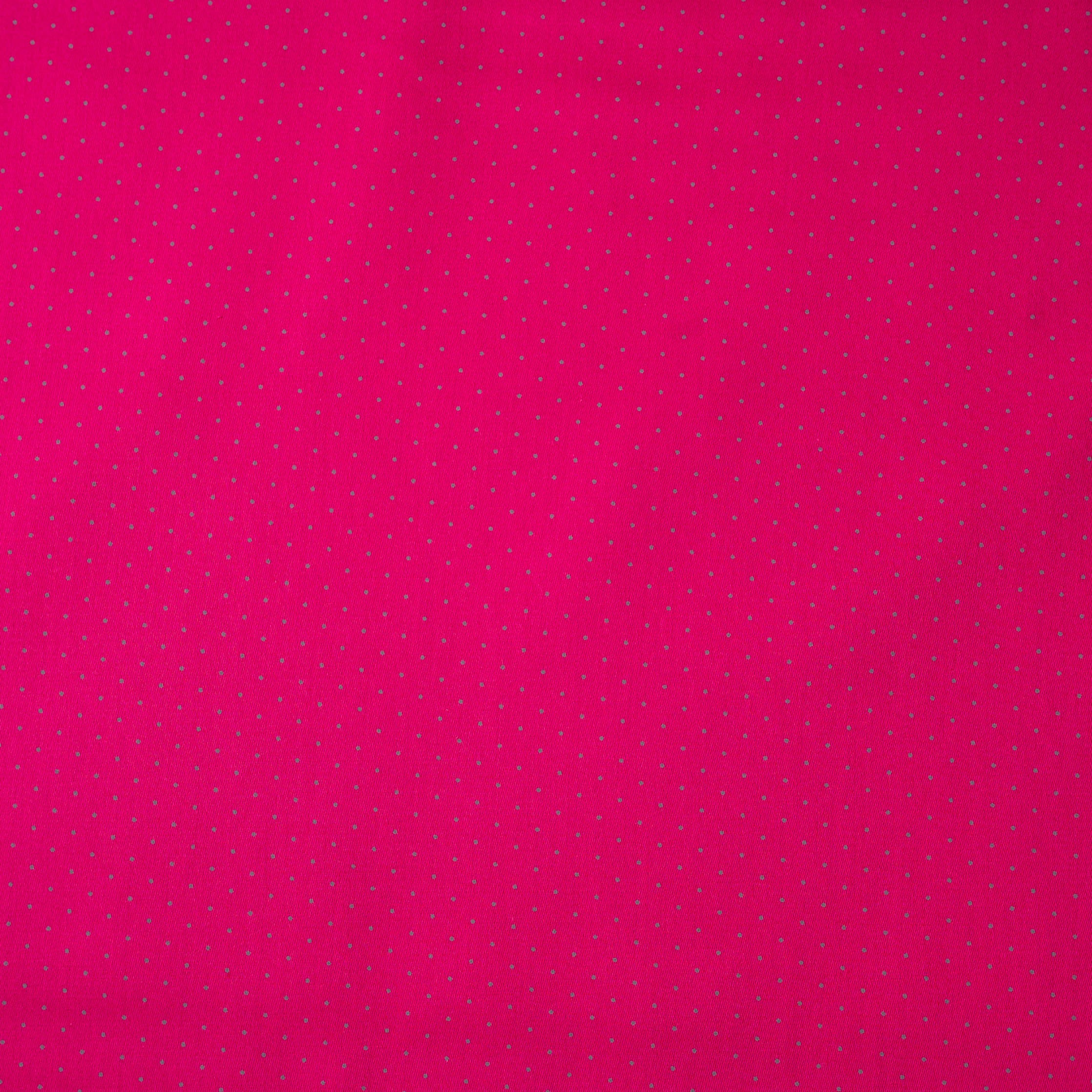Trachtenstoff Baumwolle Satin getupft Fuchsia 0,5m