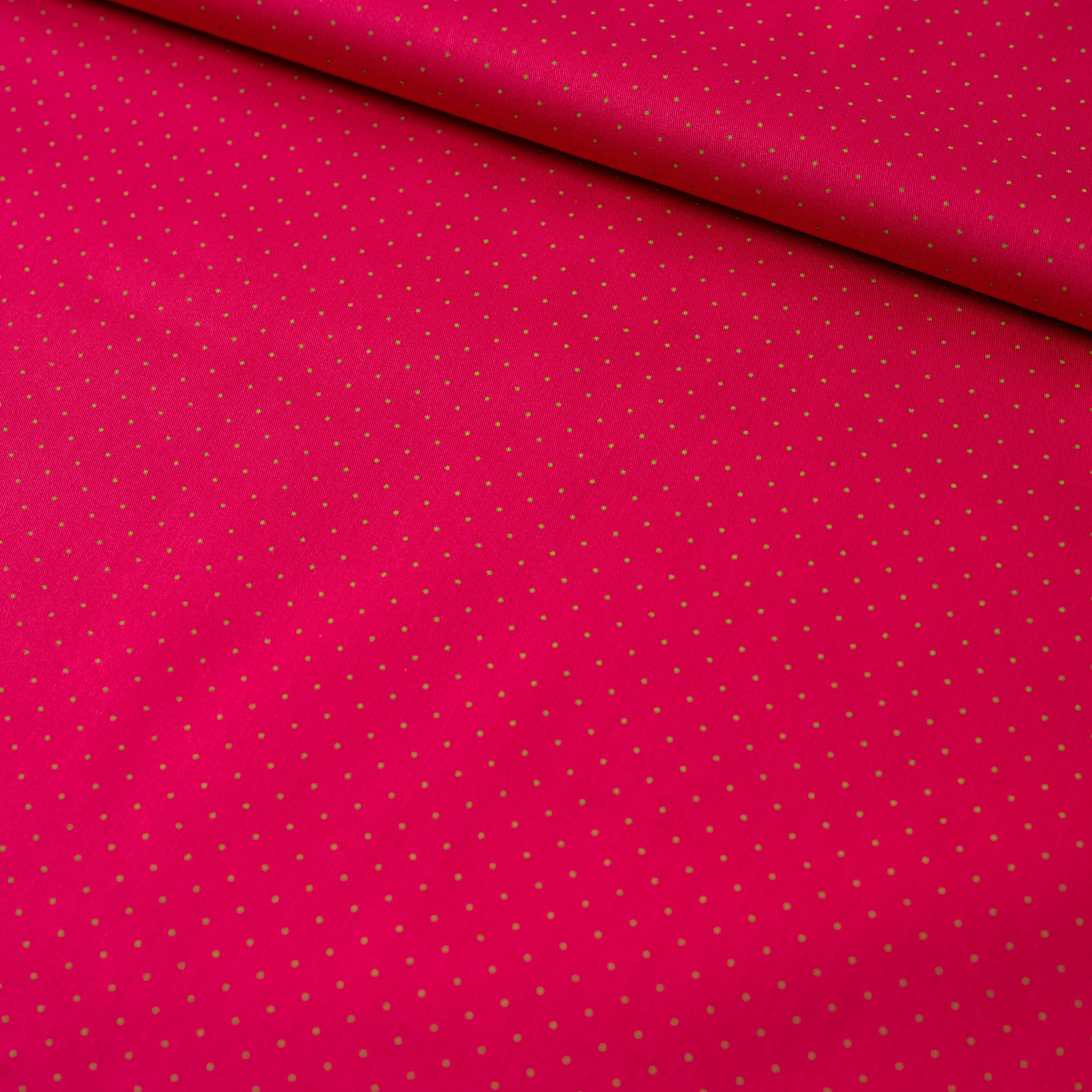 Trachtenstoff Baumwolle getupft Fuchsia 0,5m