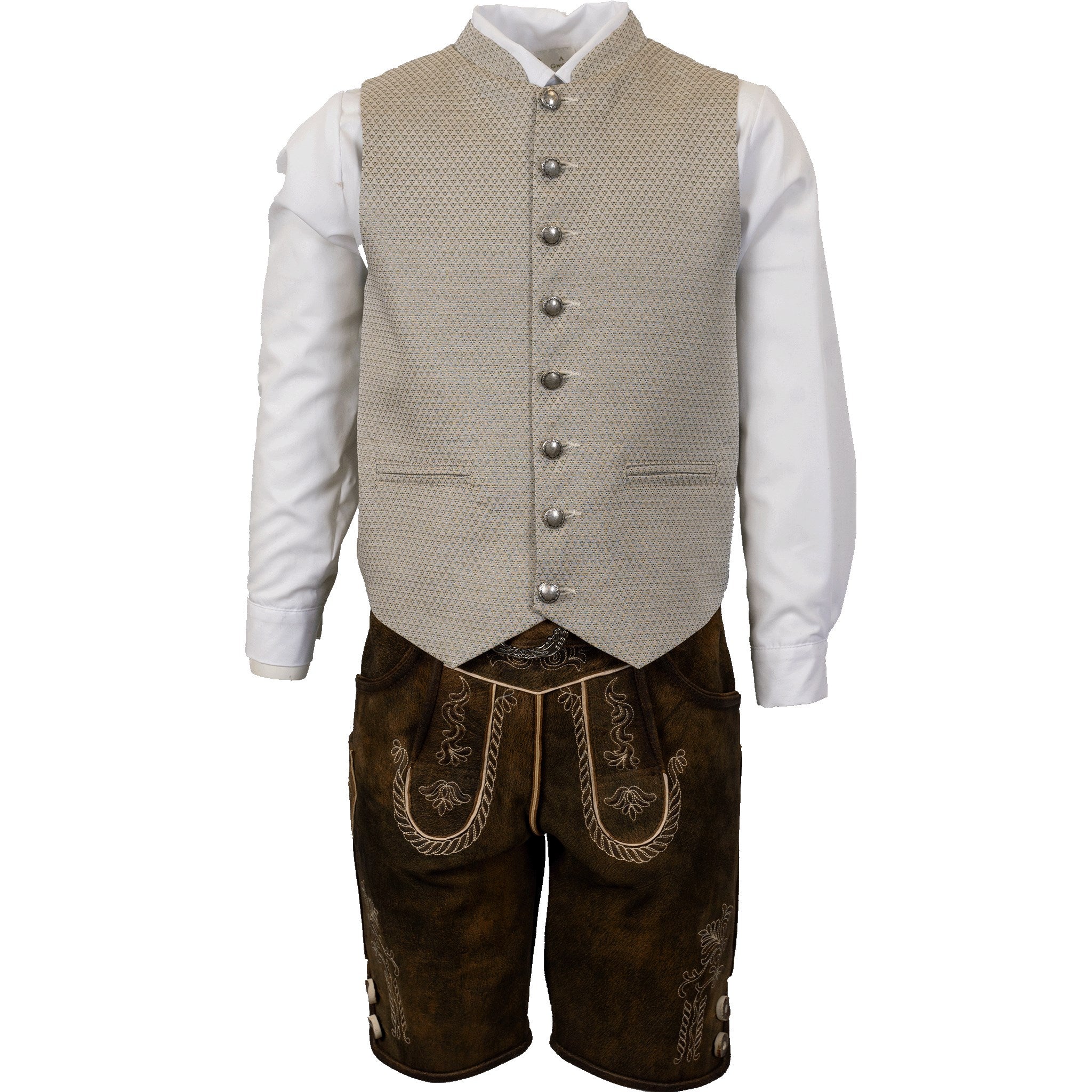 Trachtengilet Buben Weste Beige