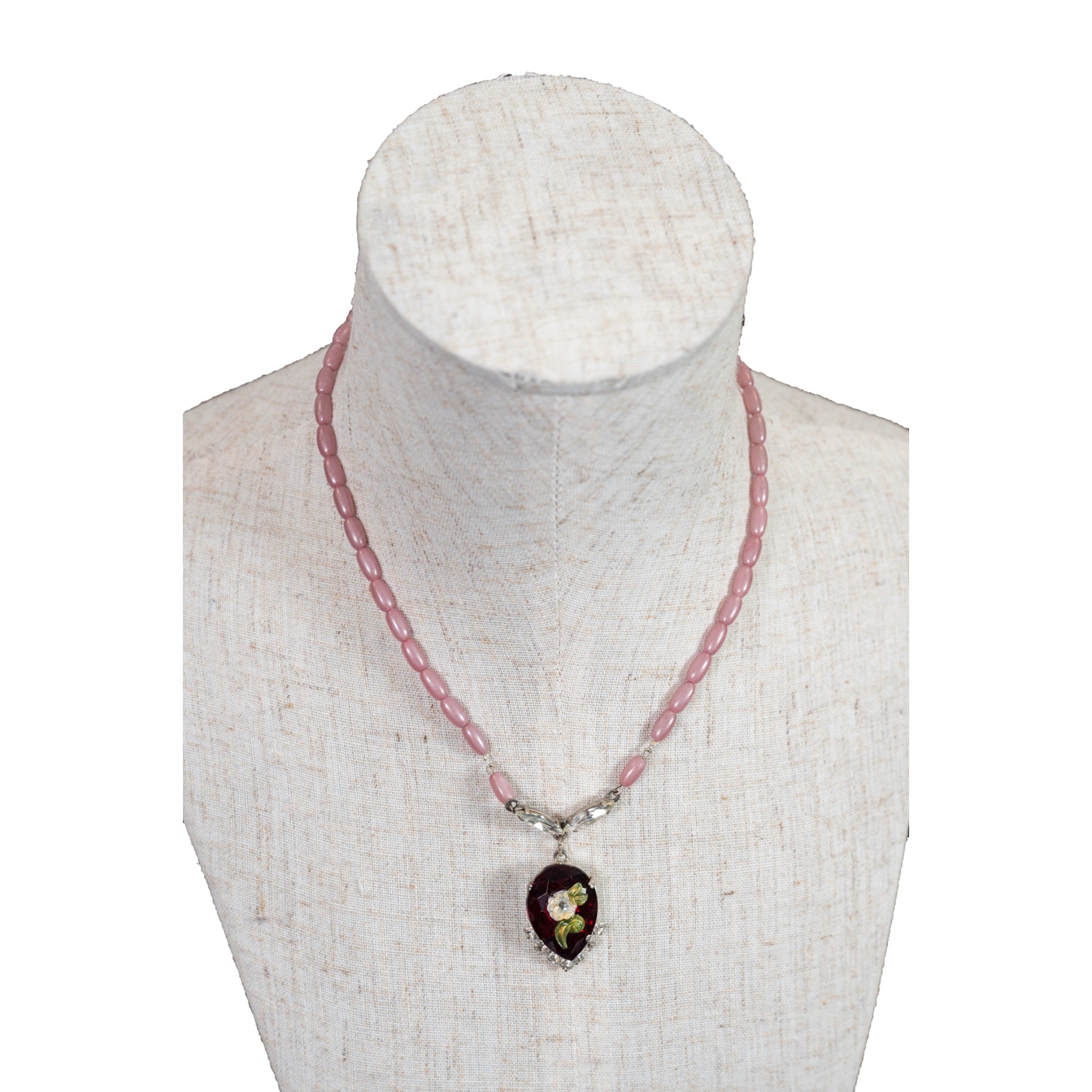 Trachtenkette Rosa Rot
