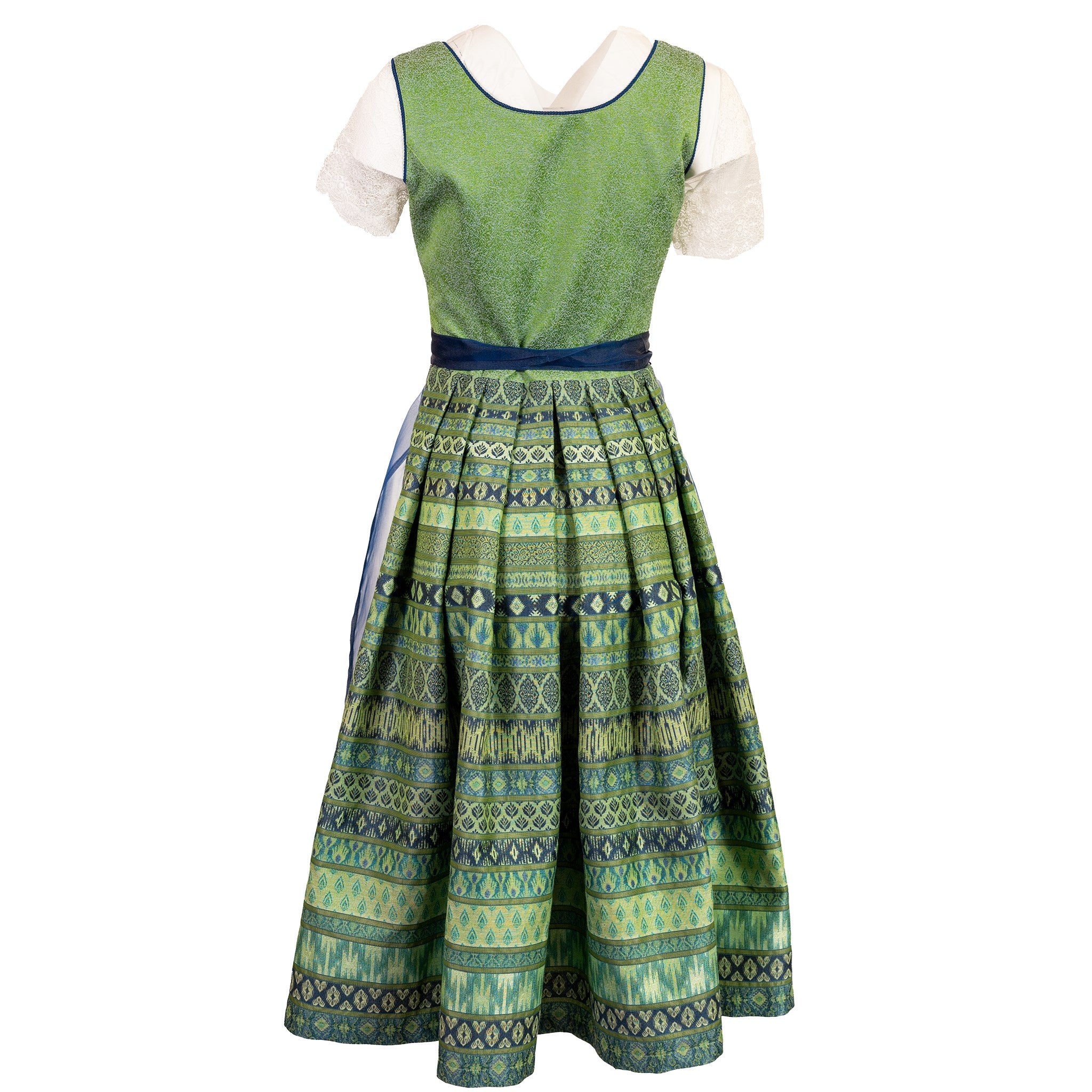 Damen Dirndl Blau Grün